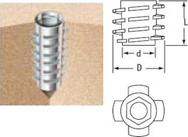 Cone- Shaped E Insert Nuts