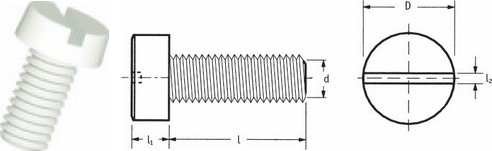 Slotted Cheese Head Screws