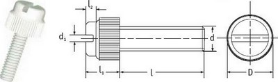 Slotted Thumb Screws